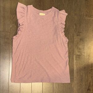 Women's Ruffled Sleeve Top - Pink